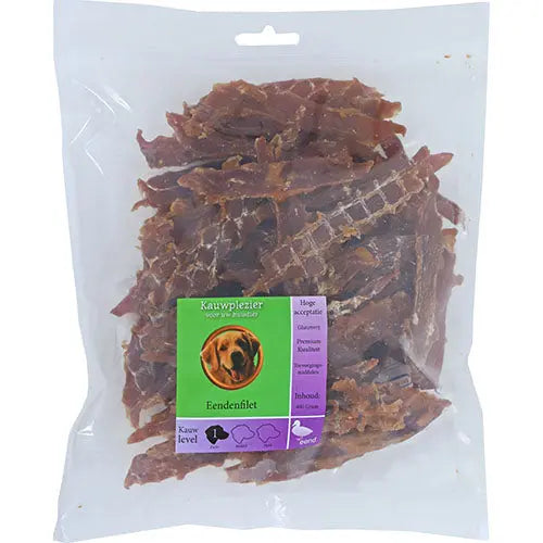 Natuurlijke Hondensnack Eend - Eendenfilet in 200 of 400 gram Classies