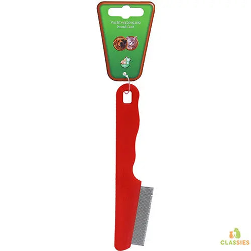 Boon vlooienkam mini met plastic handgreep, rood Classies