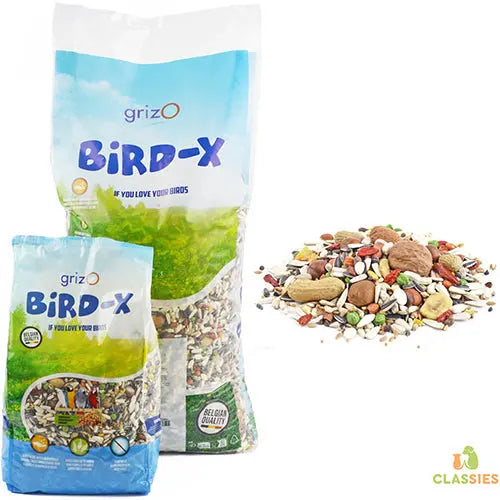 Vogelvoer Bird-X Papegaai mengeling met noten 3 - 12,5 kg Classies