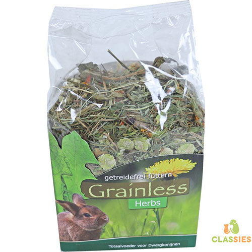 JR Farm Graanloze Kruidenmengeling voor Konijnen 400 gram Classies