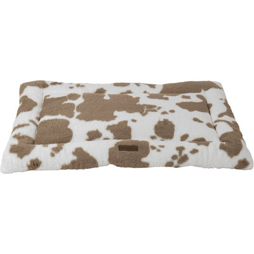 Animal Boulevard Cow Plush Benchkussen Wit/Mokka - Verkrijgbaar in 5 maten Classies