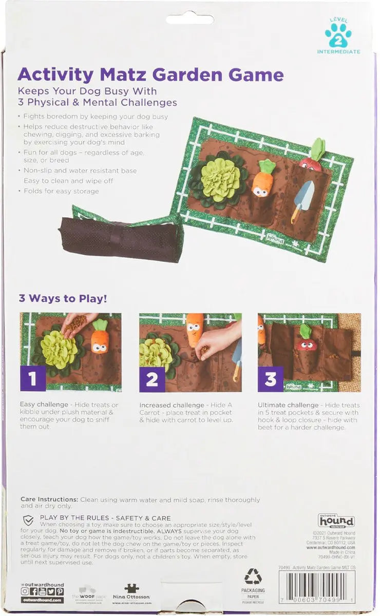 Nina Ottoson intelligentiespeelgoed - snuffelmat - garden Classies