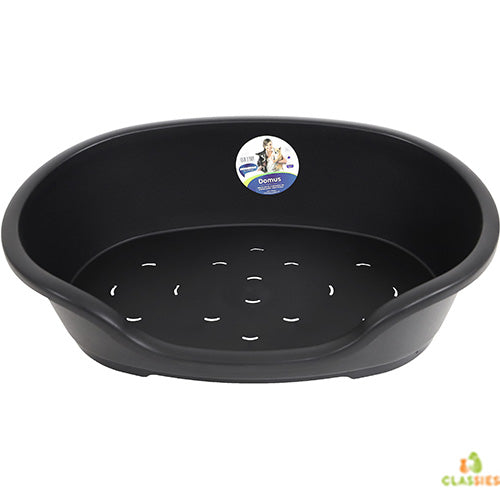 Moderna Domus Hundebetten aus Kunststoff – Schwarz oder Grau – 4 Größen