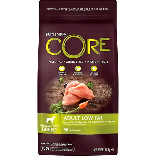 Wellnes Core graanvrij hondenvoer - droogvoer - 1,8 kg Classies