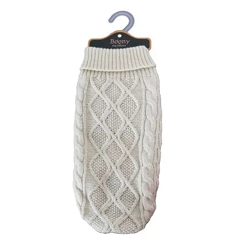 Boony hondenkabeltrui beige Zoemshop
