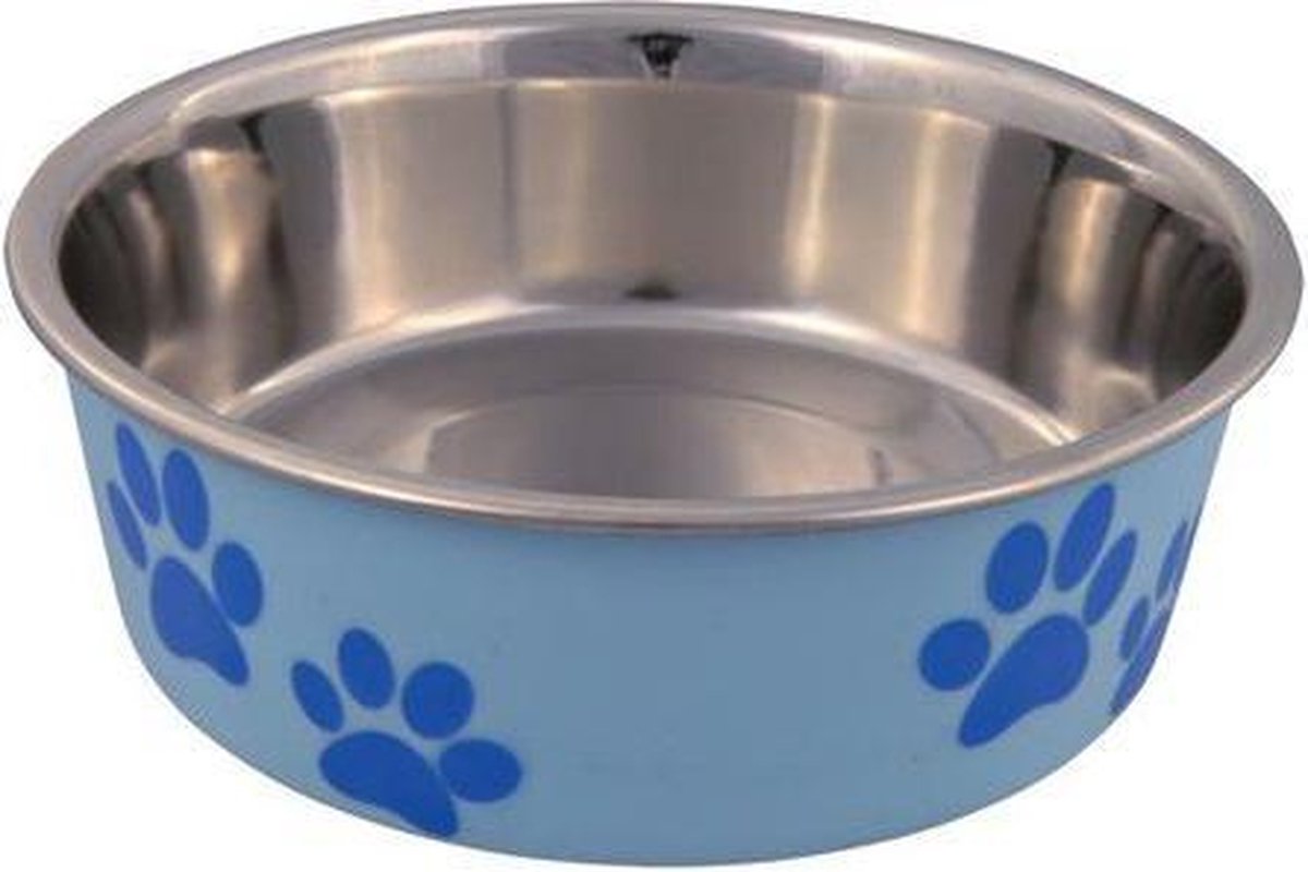 Trixie Voerbak RVS/Kunststof - Assorti - 23 cm - 2,4 L Classies
