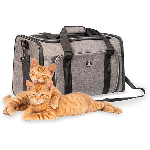 Fofos uitbreidbare en opvouwbare Draagtas/ reismand - grijs/zwart - 47 x 28 x 28 cm Classies