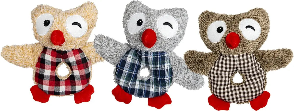 Jack And Vanilla - Speelgoed - Velveties Uil - Assorti - 23cm Classies
