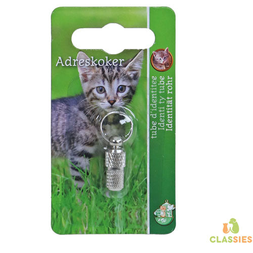 Boon adreskoker poes chroom, 22 mm op blister.