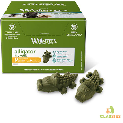 Whimzees alligator, medium Classies