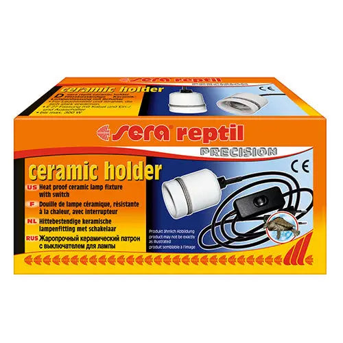 Sera Reptil - Ceramic Holder - Keramiekfitting met Schakelaar - tot 300 W Classies