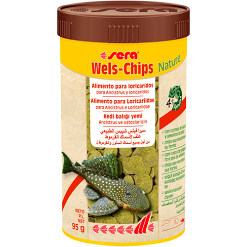 sera Wels-Chips Nature - 100 - 250 - 1000 ml - 3,8 kg