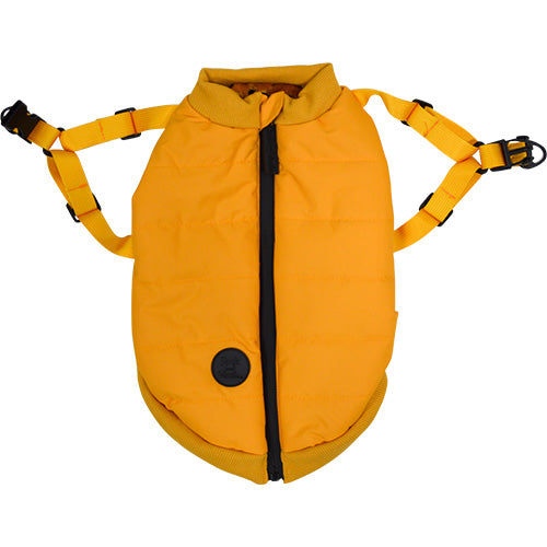 Jack and Vanilla Dogwalk Jacket Harness London - Hondenjas met Harnas - Geel - Verkrijgbaar in 7 maten