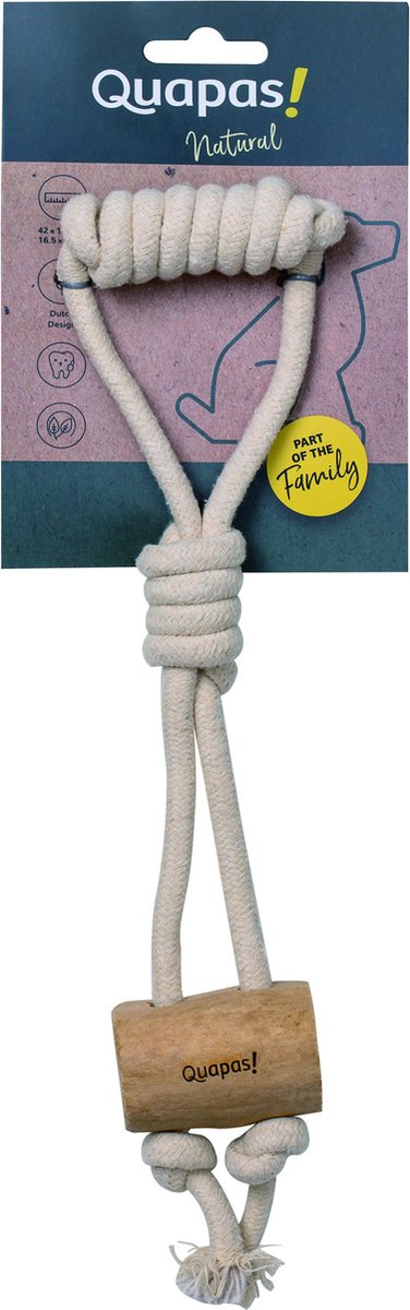 Quapas! Hundespielzeug - Kaffeeholzkork - Größe S: 44x11x5.5 cm