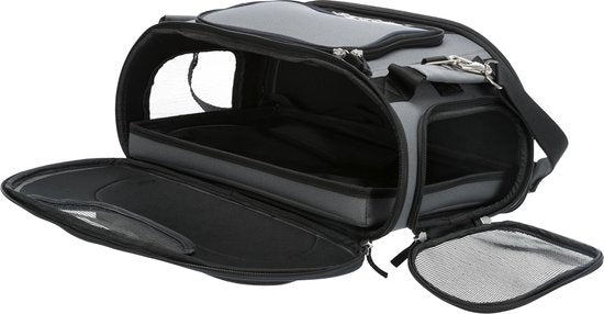 Trixie Vliegtuigtas Wings - Hondendraagtas - 46x28x23 cm Grijs Blauw