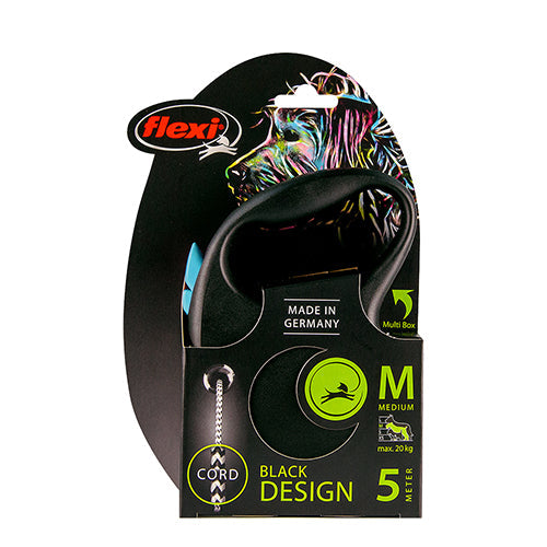 Flexi rollijn Black Design koord 5 meter Classies