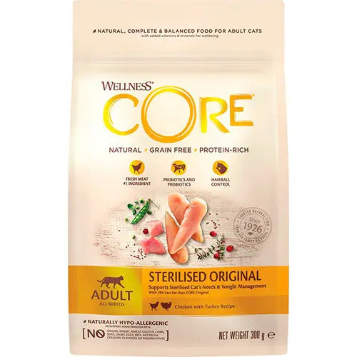 Wellness Core kattenvoer - droogvoer - Dry - verschillende smaken - 0,3 - 1,75 - 4 kg Classies