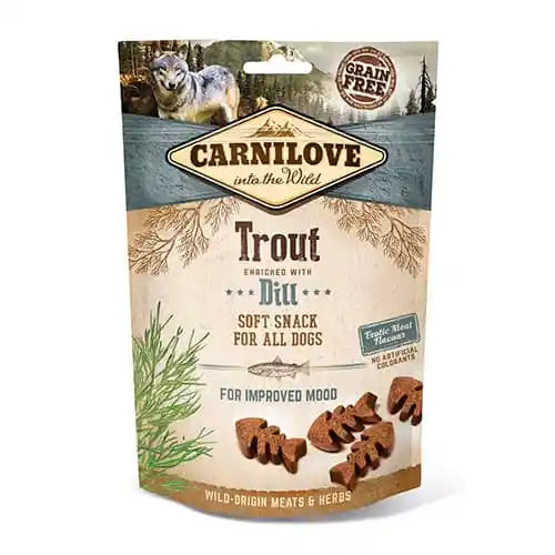 Carnilove Soft Snack Forel met Dille 200 g