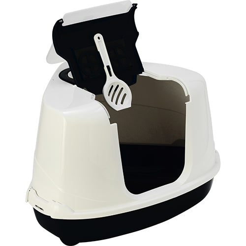 Moderna Flipcorner Katzentoilette - Ecktoilette - 55,7 x 45,1 x 38,2 cm