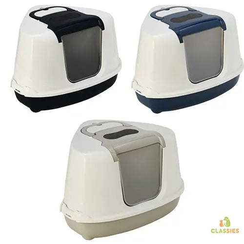 Moderna kattenbak flipcorner - hoekkattenbak - 55,7 x 45,1 x 38,2 cm Classies