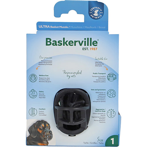 Company of Animals Baskerville Ultra Muzzle Muilkorf/Muilband - Verkrijgbaar in 6 maten Classies