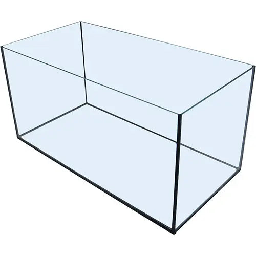 Aquarium gelijmd met zwarte kit in verschillende maten Classies