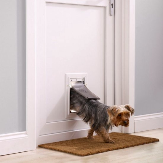 Staywell® Aluminium huisdierluik - Small - Wit - 41,7 x 6 x 69,2 cm Classies