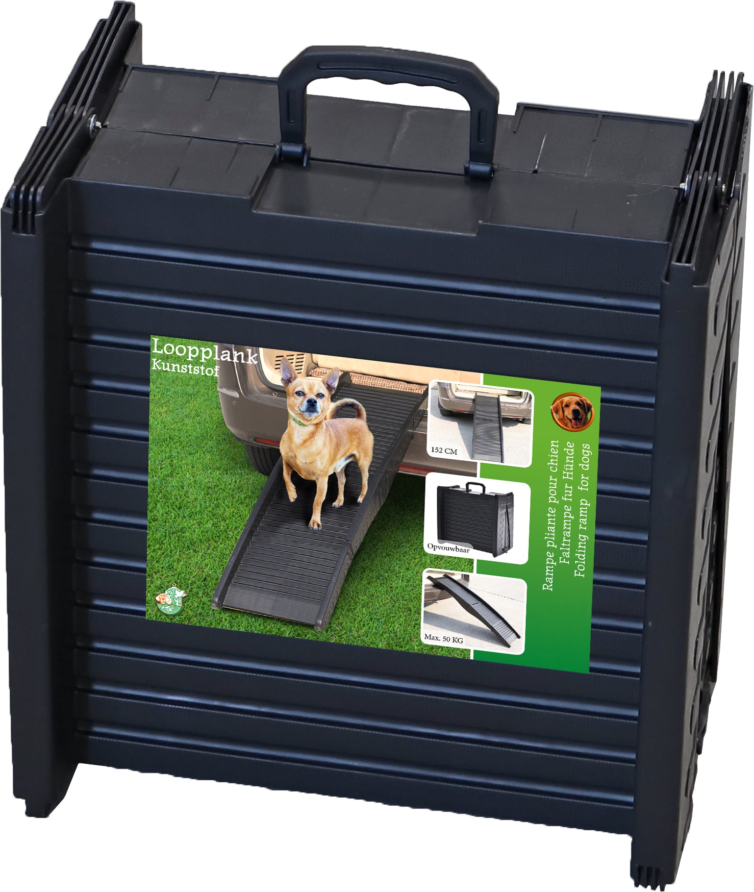 Kunststoff-Gangway 152 cm, 4-teilig, maximal 50 kg.