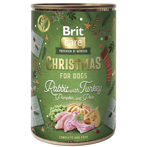 Brit care hond konijn en kalkoen 400 gr - kersteditie