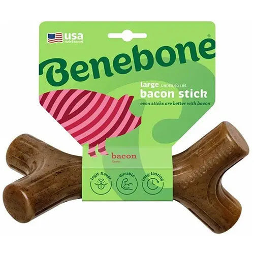 Benebone kauwspeelgoed Baconstick in 4 maten Classies