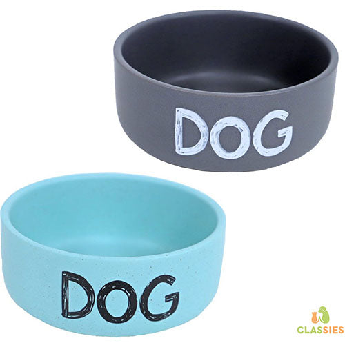 Eetbak in steen Dog in verschillende maten Classies