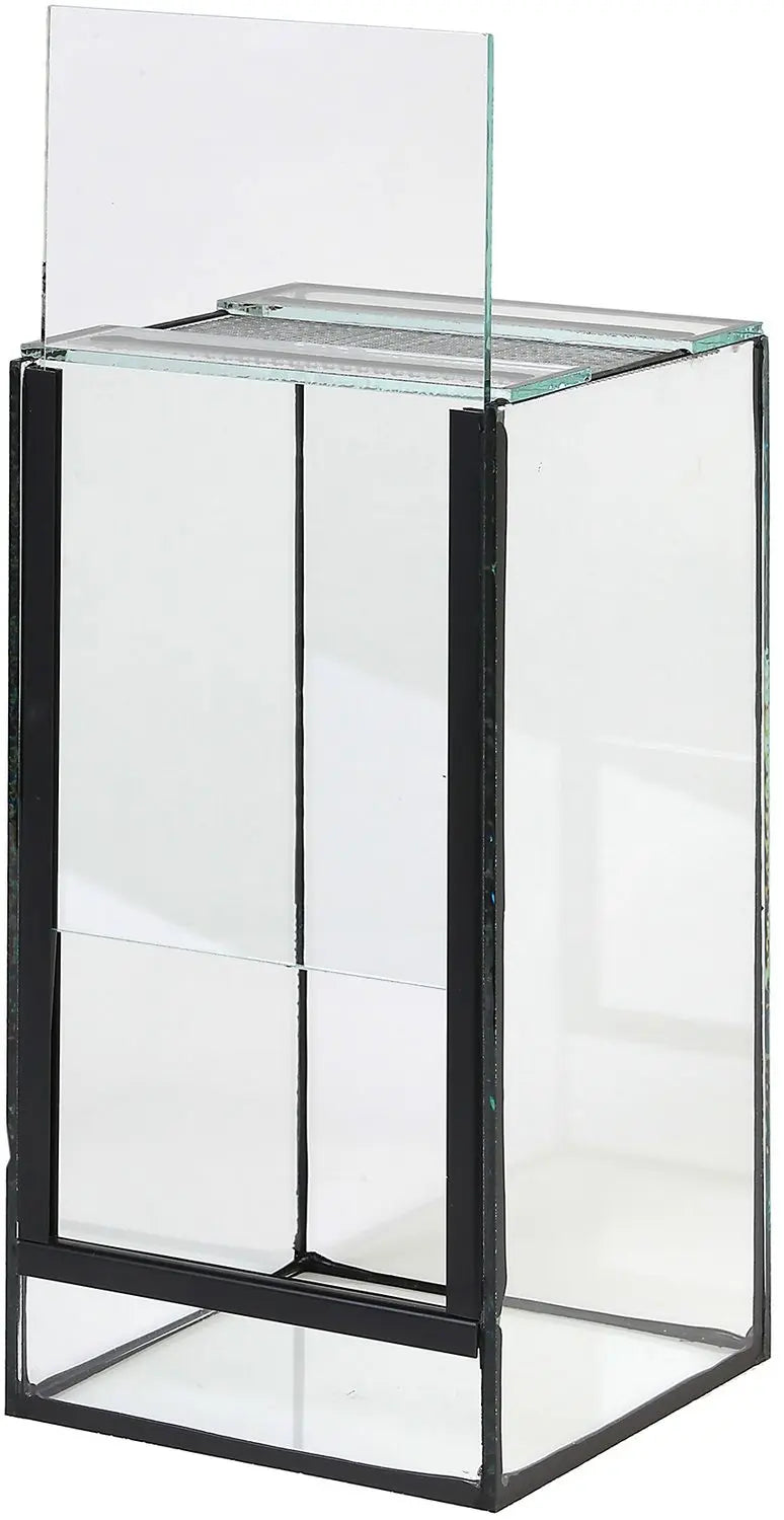 Terrarium uit glas in 3 maten met guillotine deur Classies