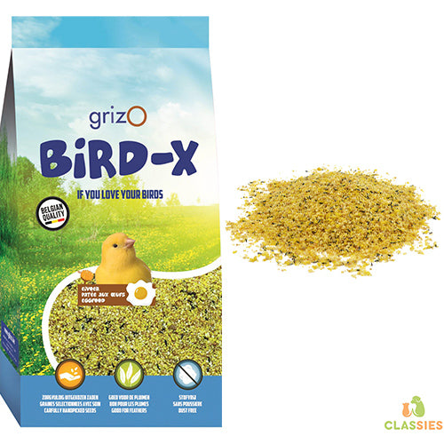 Aufzuchtfutter Bird-X gelb feucht 0,8 - 4 - 20 kg
