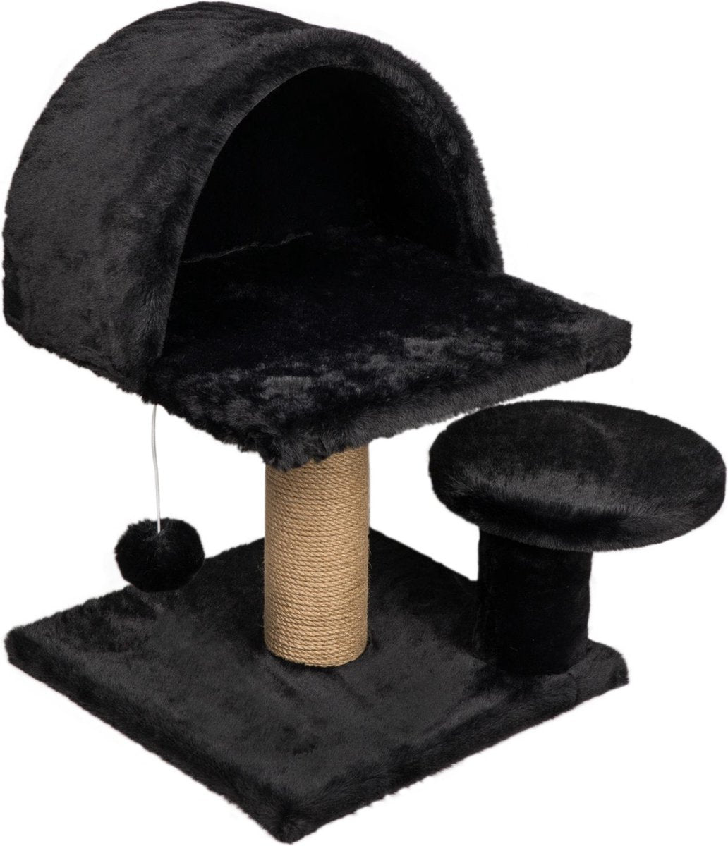 Krabpaal Mumu - Kleur: zwart - 50 x 50 x 55 cm Classies
