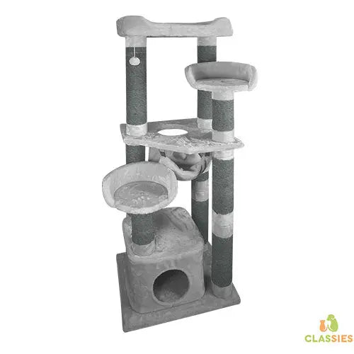 Jack and Vanilla krabpaal Merlin grijs -60 x 50 x 160 cm Classies
