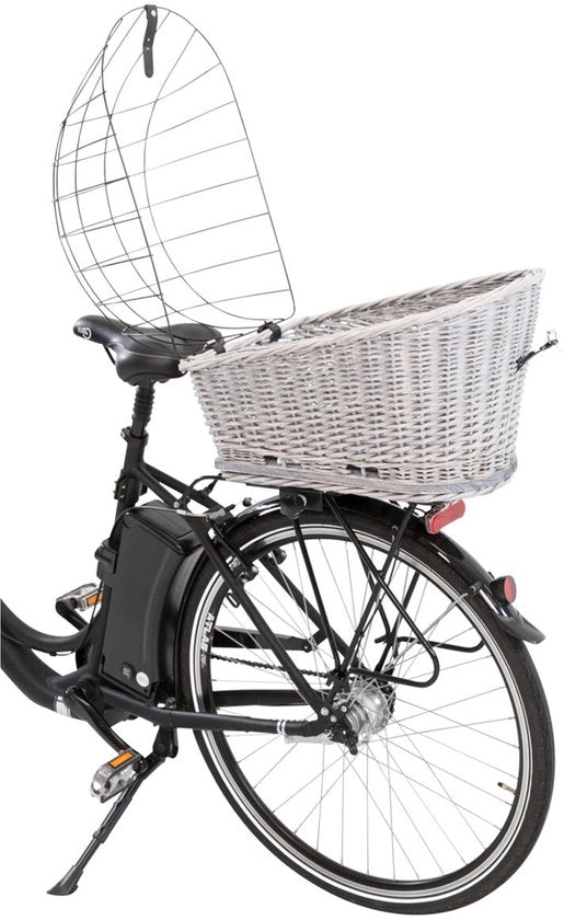 Trixie - Fietsmand - Bagagedrager - Met Rooster - Grijs - 55X35X49 cm Classies