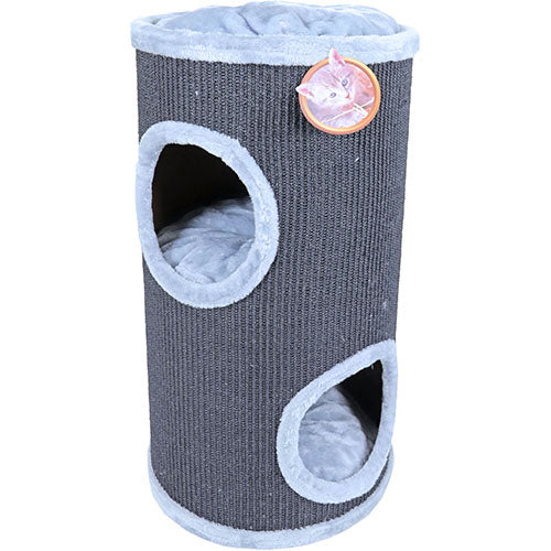 Boony Klettergerüst Kratzbaum Sisal schwarz - grau 75 - 100 cm