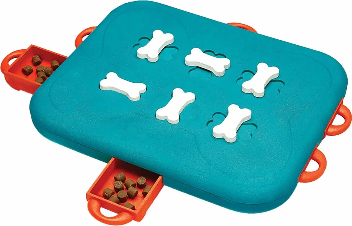Nina Ottosson Dog Casino - Turquoise/Oranje - 31,5 x 26 x 4,5 cm Classies