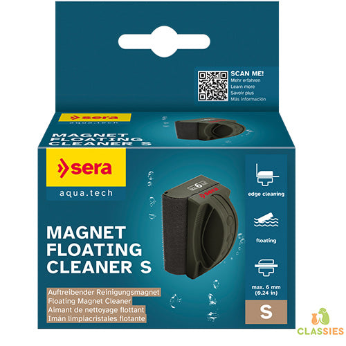 Sera Schwimmalgenmagnet-Fensterreiniger mit Eckenreinigung XS - S - M - L