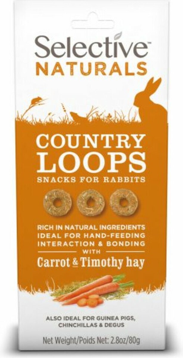 Supreme Selective Naturals Country Loops - Knaagdiersnack - 80 g Classies