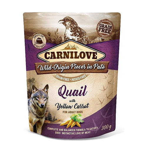 Carnilove meat pate 300 gram kwartel