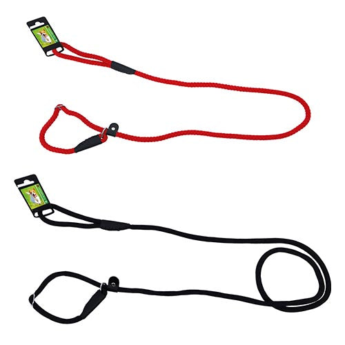 De Boon Dog Fashion Nylon Slipriem/ Retrieverlijn Met Dubbele Stop - Verkrijgbaar in 2 maten en verschillende kleuren Classies