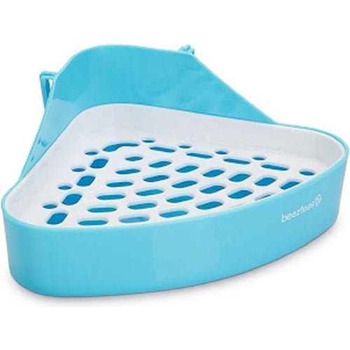 Beeztees Mandino Hoektoilet - Knaagdierentoilet voor kleine knaagdieren - Afmeting: 24x18x11 cm