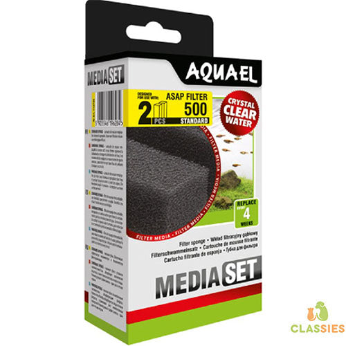 Aquael Standaard Foam voor Asap Filter 500 - 2 stuks