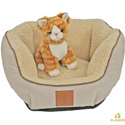 Boony ‘Est 1941’ Highland Sand - Honden of Katten Mand - 3 maten Classies