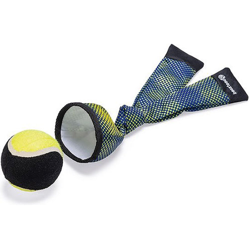 Beeztees Hondenspeelgoed Nylon Fetch Ballenwerper - Blauw/Geel - Afmetingen: 29x8x8 cm Classies