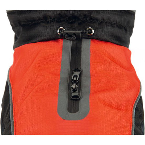 Beeztees Saby Waterproof Hondenjas - Rood/Zwart - Ruglengte: 24 cm Classies