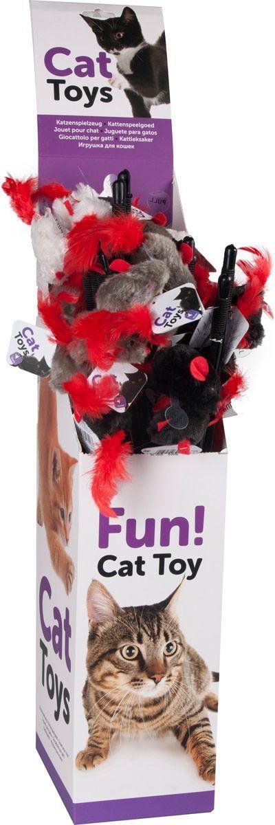 Kattenspeelgoed hengel Met Geluid - Zwart - 5 x 14 x 61 Classies