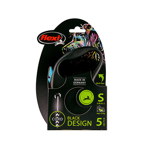 Flexi rollijn Black Design koord S - 5 meter Classies