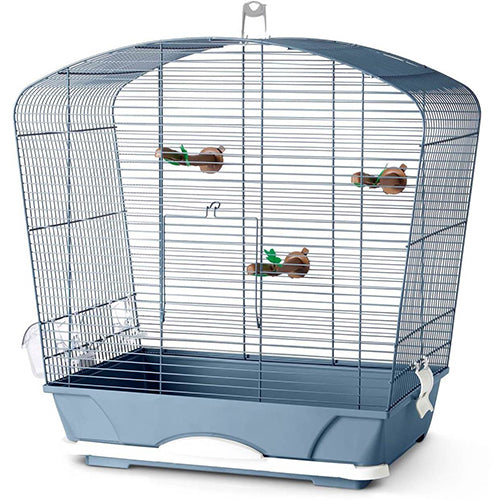 Savic Vogelkäfig Louise 40 - blau - 53,5 x 32 x 55 cm